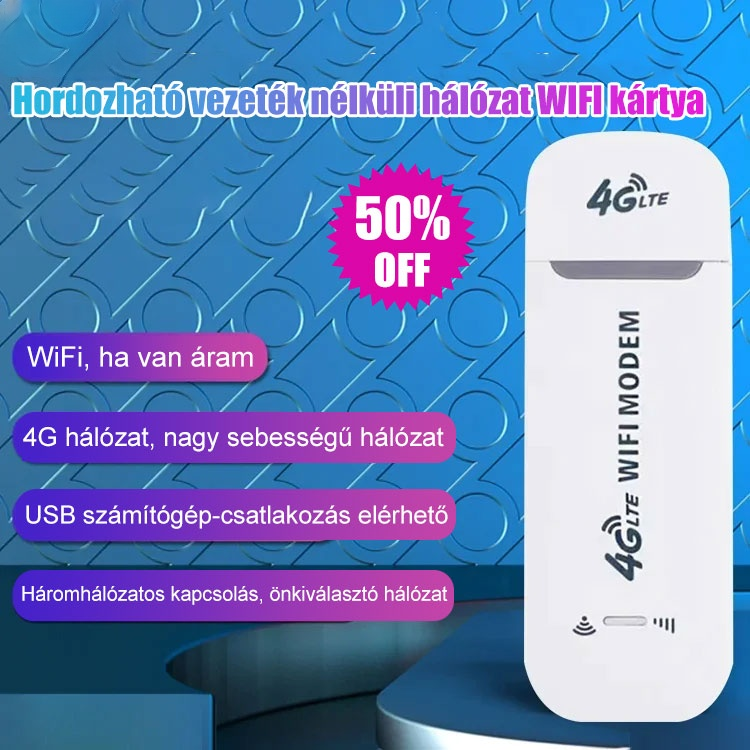 Hordozható vezeték nélküli hálózat WIFI kártya