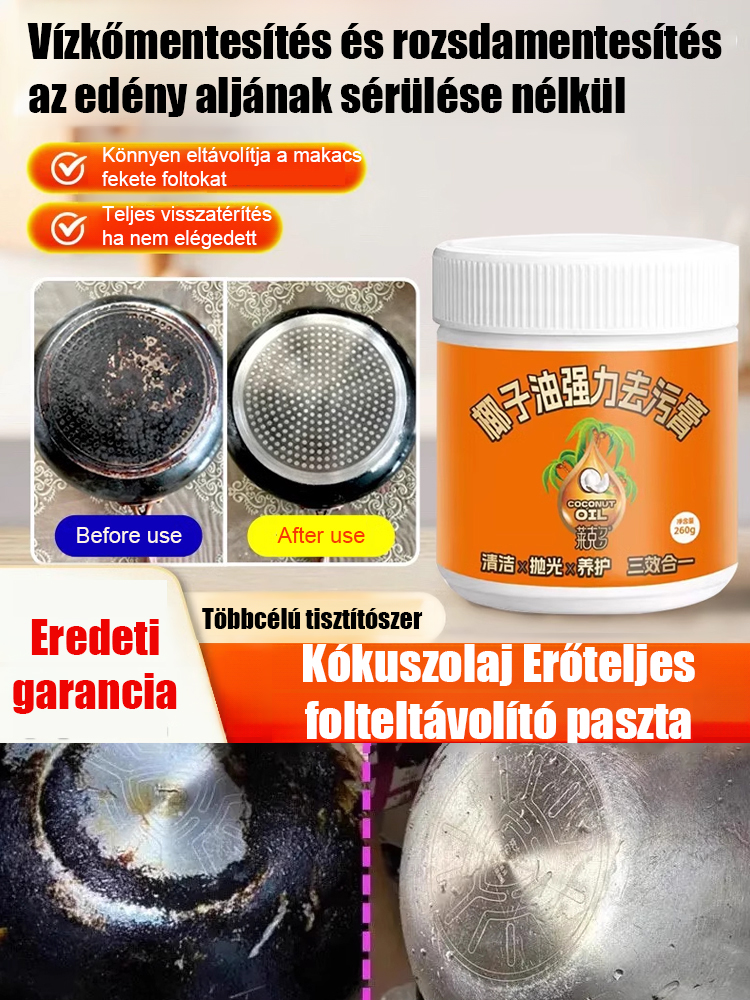 【✨Szuper erős folteltávolítás】Kókuszolaj erős folt eltávolító