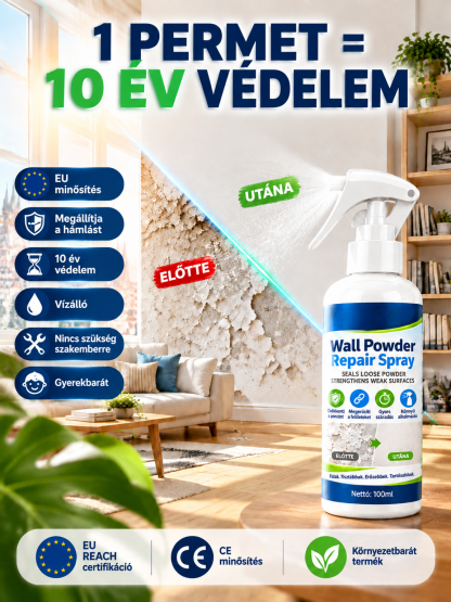 Mélybe Hatoló Falkeményítő Spray | Porló Falak Ellen & Utánvét & Kültérre és Beltérre Is
