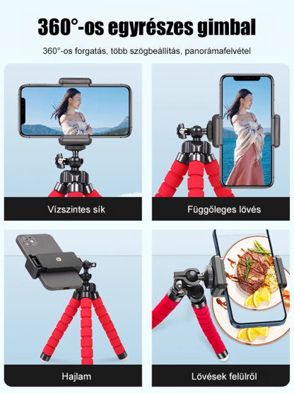 [Fényképészeti eszköz] Octopus lusta mobiltelefon tartó