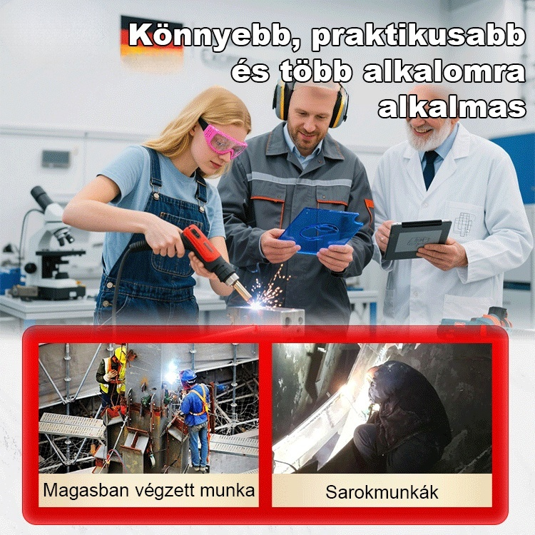 [90°C - 480°C állítható] Kézi lézerhegesztő gép, 14 napos ingyenes visszaküldéssel
