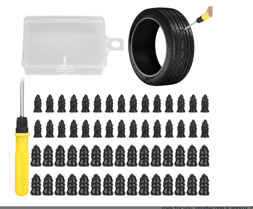 [60 darabos készlet] 5 másodperces gumiabroncs-javítás sürgősségi gumiabroncs-javító szög