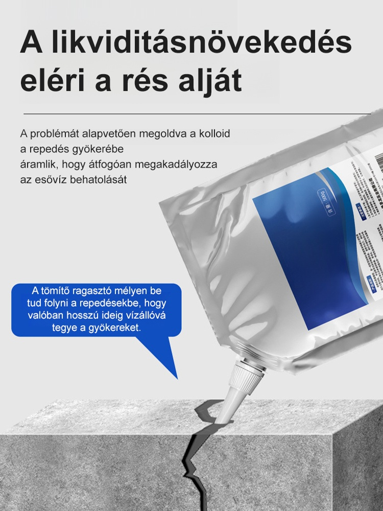 【10 másodperces gyors száradás】Tető- és padlórepedés-javító ragasztó