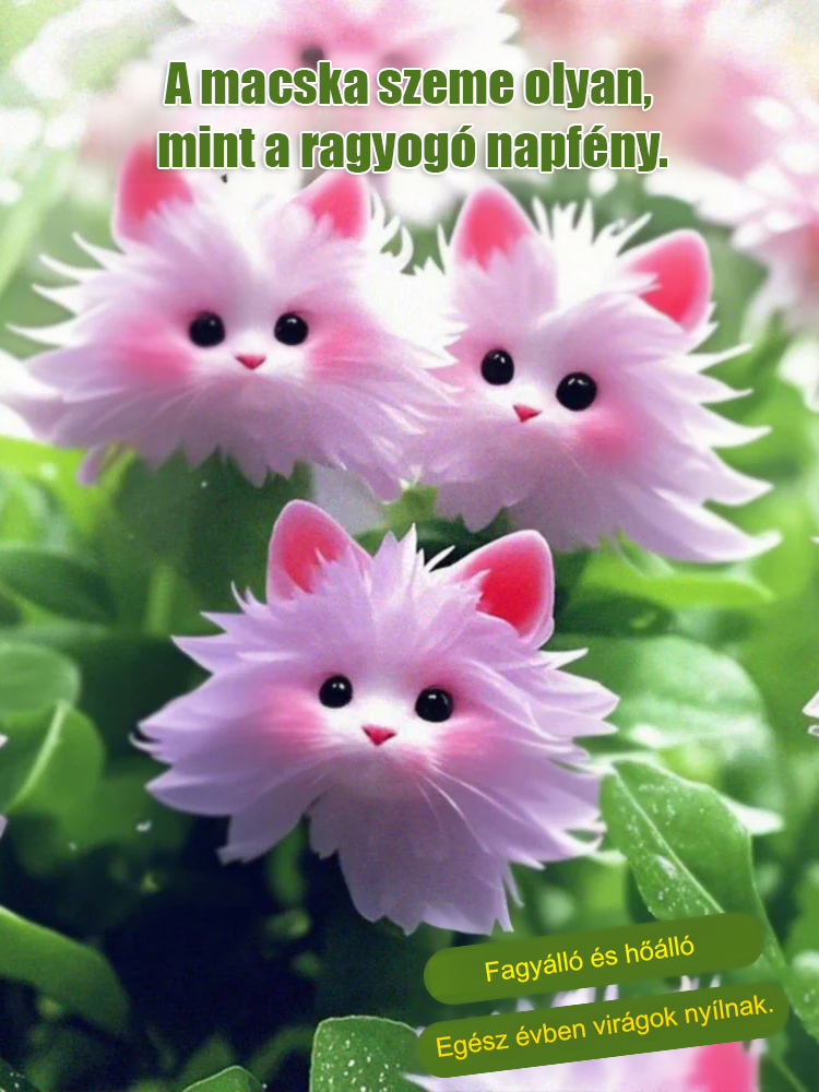 Titokzatos és aranyos macska szemű orchidea