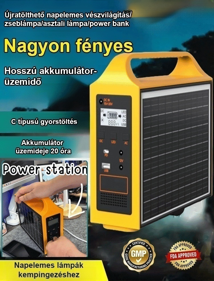 💡Próbálja ki ezt a NAPELEMES VÉSZHELYZETI LÁMPÁT, amely bármikor, bárhol képes reményt gyújtani Önben