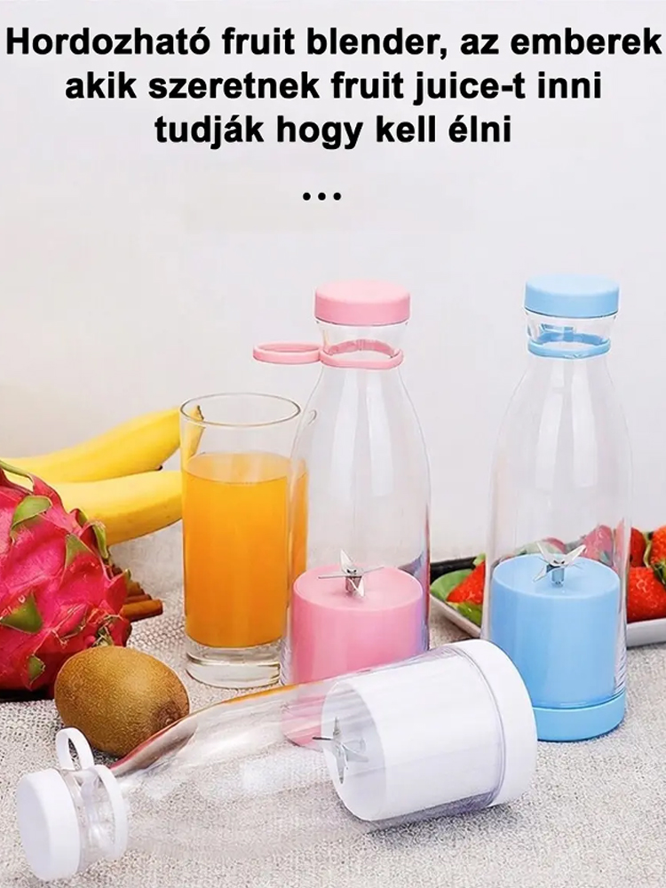 Hordozható mini elektromos gyümölcsfacsaró pohár🍹Készítsd el kedvenc gyümölcsitalodat mindössze 10 másodperc alatt!