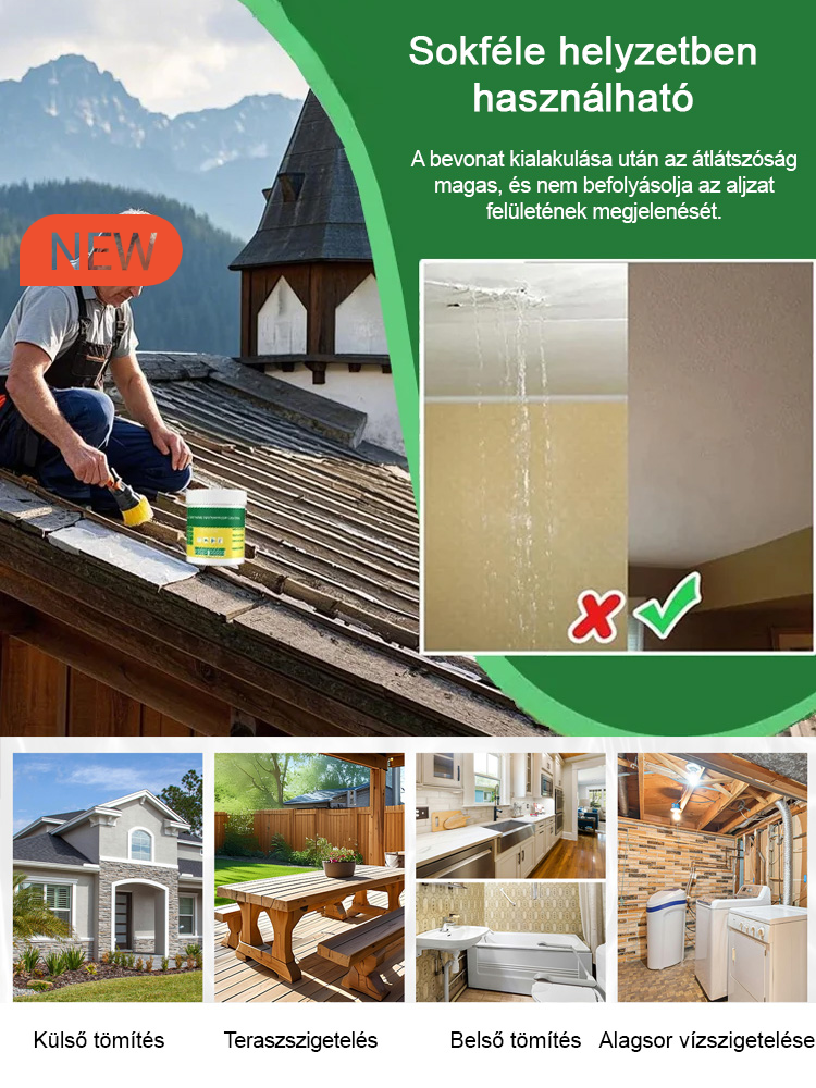 Átlátszó vízálló varázslat