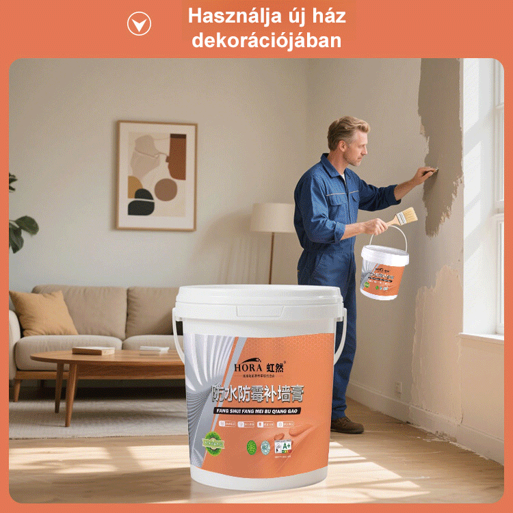 Régi fal új fal lesz: vízálló festékmentes faljavító krém✅ Egy lépésben felvihető és simítható, nincs szükség glettelésre vagy festésre