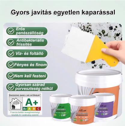 Régi fal új fal lesz: vízálló festékmentes faljavító krém✅ Egy lépésben felvihető és simítható, nincs szükség glettelésre vagy festésre