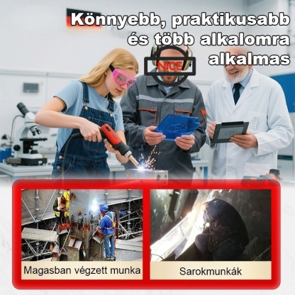 Ezzel a lézeres hegesztőeszközzel nincs szükség hegesztési ismeretekre, még a kezdők is könnyedén használhatják!