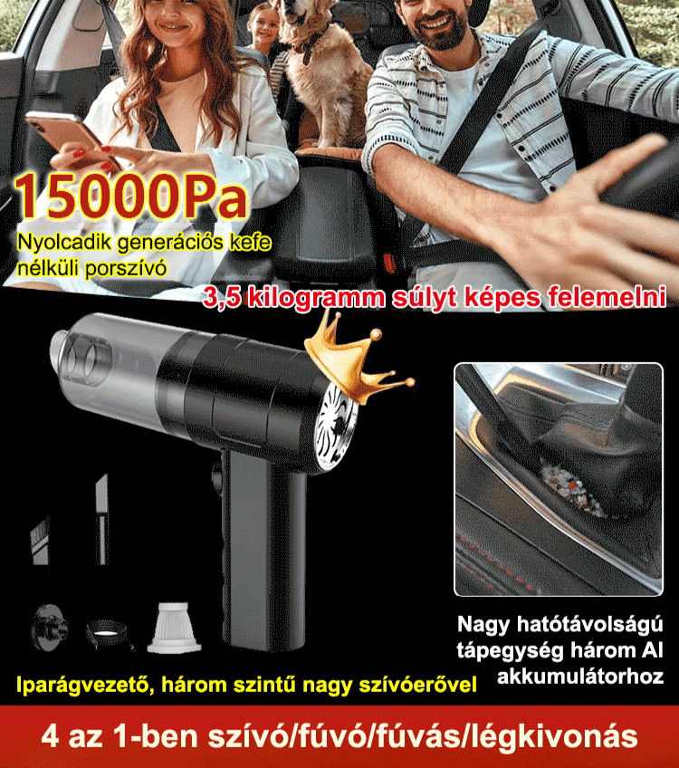 4 az 1-ben intelligens automata porszívó