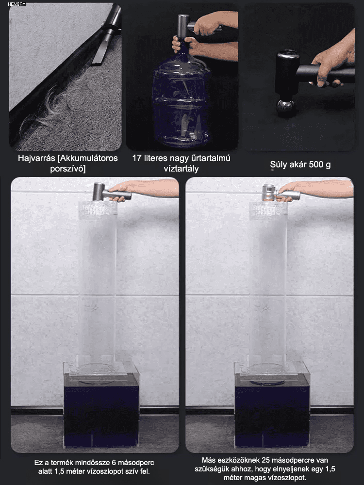 4 az 1-ben intelligens automata porszívó
