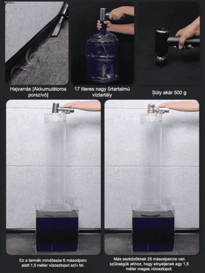 4 az 1-ben intelligens automata porszívó