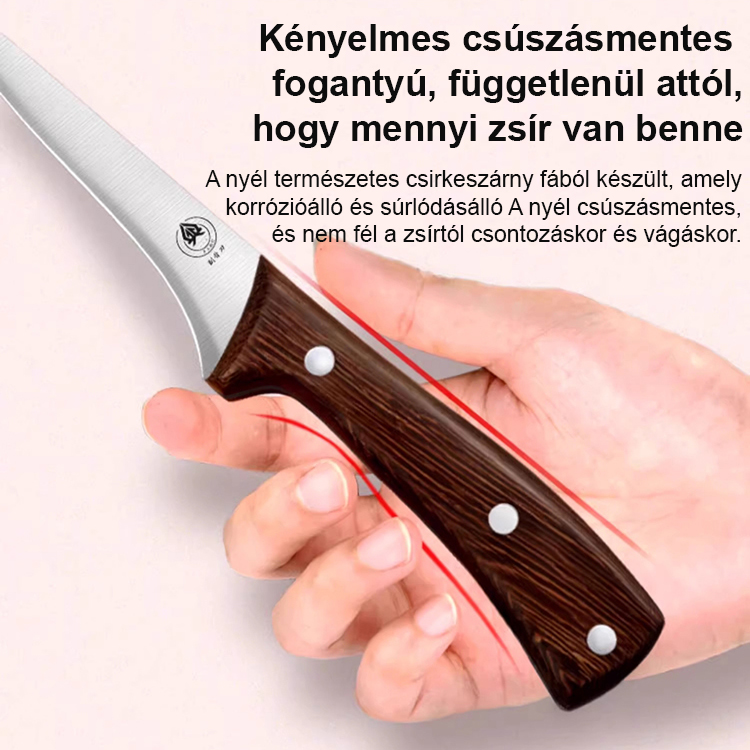 Egy vágás a csontból! Német éles kés könnyen eltávolítja a csontokat.