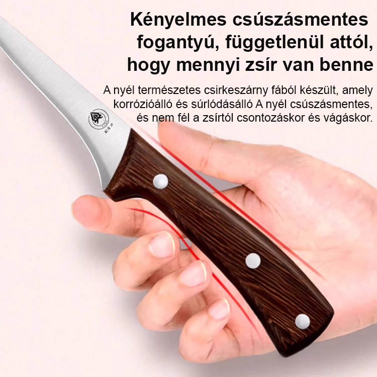 Egy vágás a csontból! Német éles kés könnyen eltávolítja a csontokat.
