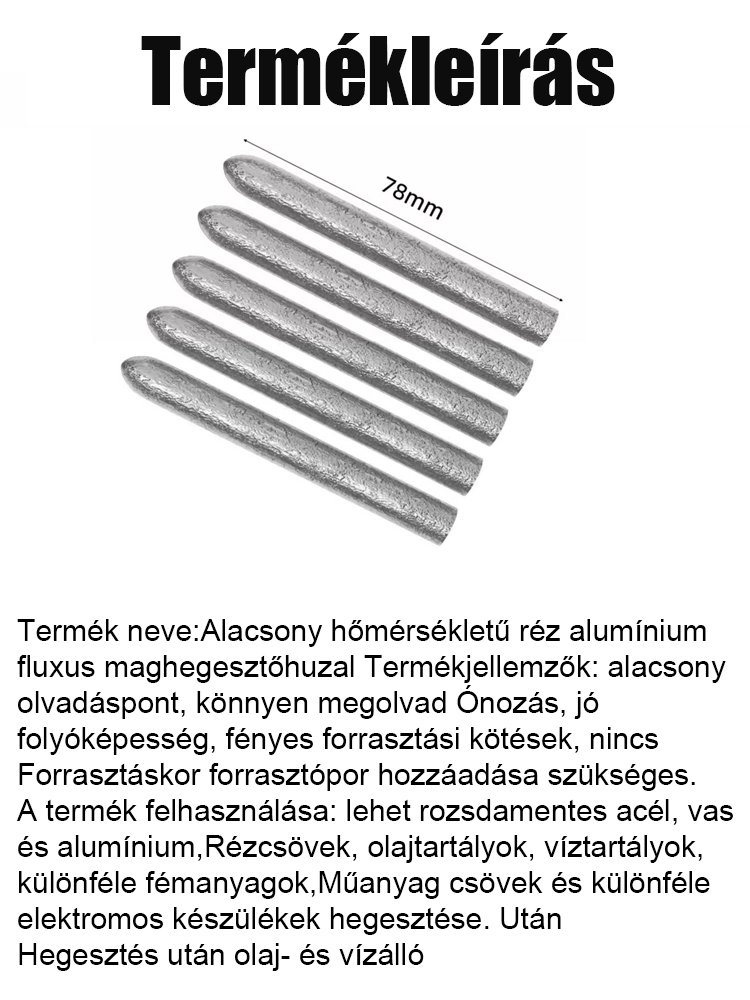 Frissített és megerősített alacsony univerzális hegesztőrúd