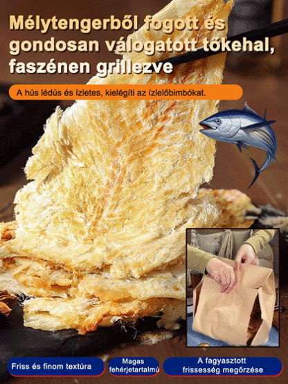 【Tenger ajándéka】Azonnal fogyasztható tépett tőkehalfilé