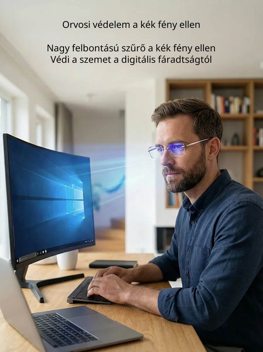 【Tervezői együttműködés】 Csillagos égbolt intelligens nagyító és színváltó olvasószemüveg
