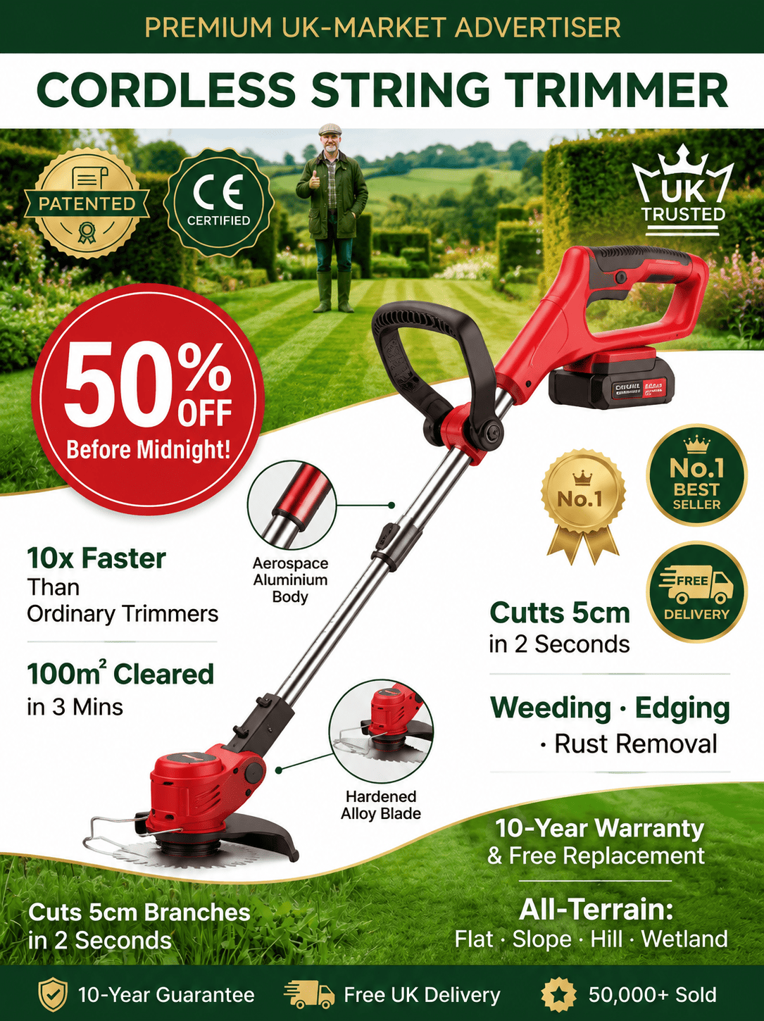 Ultra-Lightweight Electric Mower: Perfect For Typical British Lawns Without The Backache