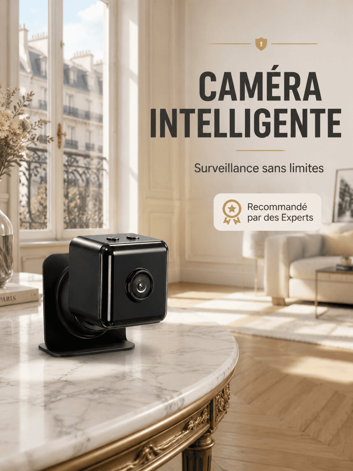 Caméra de Surveillance Intelligente IA : 100% Sans Fil, Sans Internet &Garantie à Vie