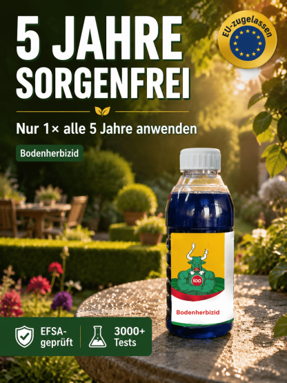 Premium Unkrautvernichter: 5 Jahre Ruhe & Tiefenwirkung bis zur Wurzel - 50% Rabatt