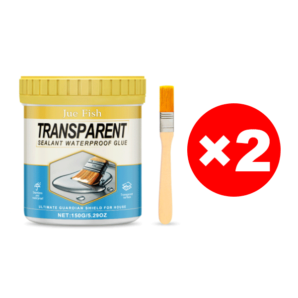 Transparenter unsichtbarer Dichtstoff für leckage- und wasserdichte Versiegelung.