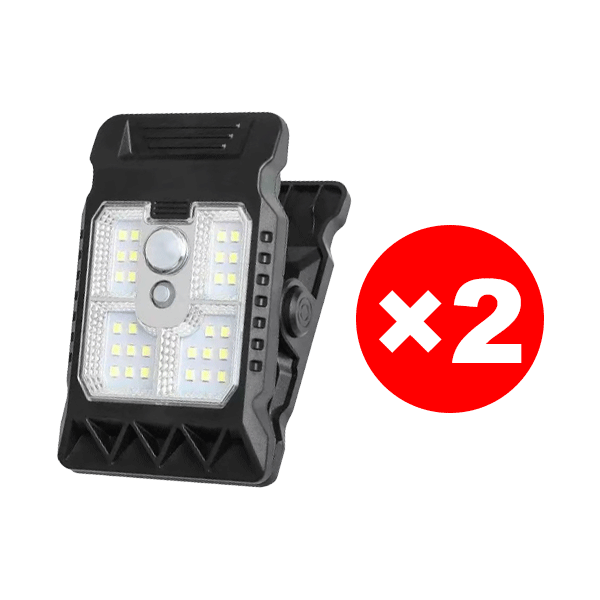 Intelligente, bewegungsaktivierte Solar-Clip-On-Leuchte