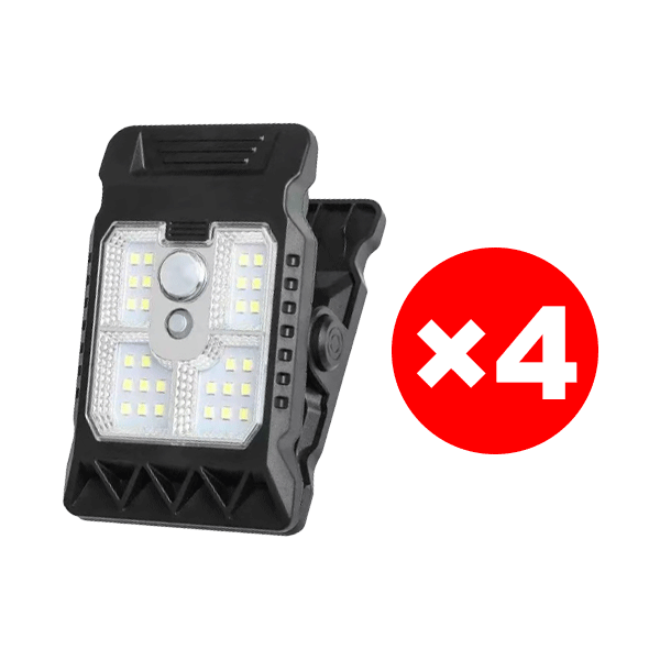Intelligente, bewegungsaktivierte Solar-Clip-On-Leuchte