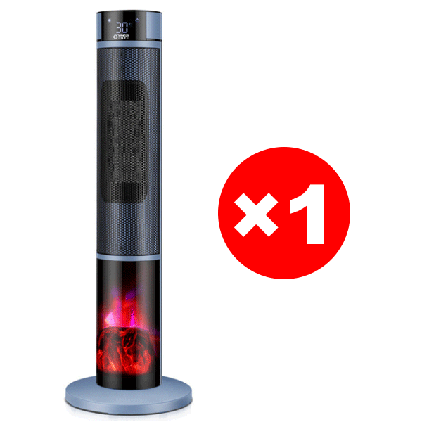 [1 Sekunde schnelles Aufheizen] Dreistufig einstellbare, großflächige 3D-Flammen-Raumheizung