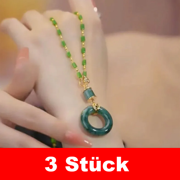 【Jedes Stück ein Unikat】Jade-Halskette