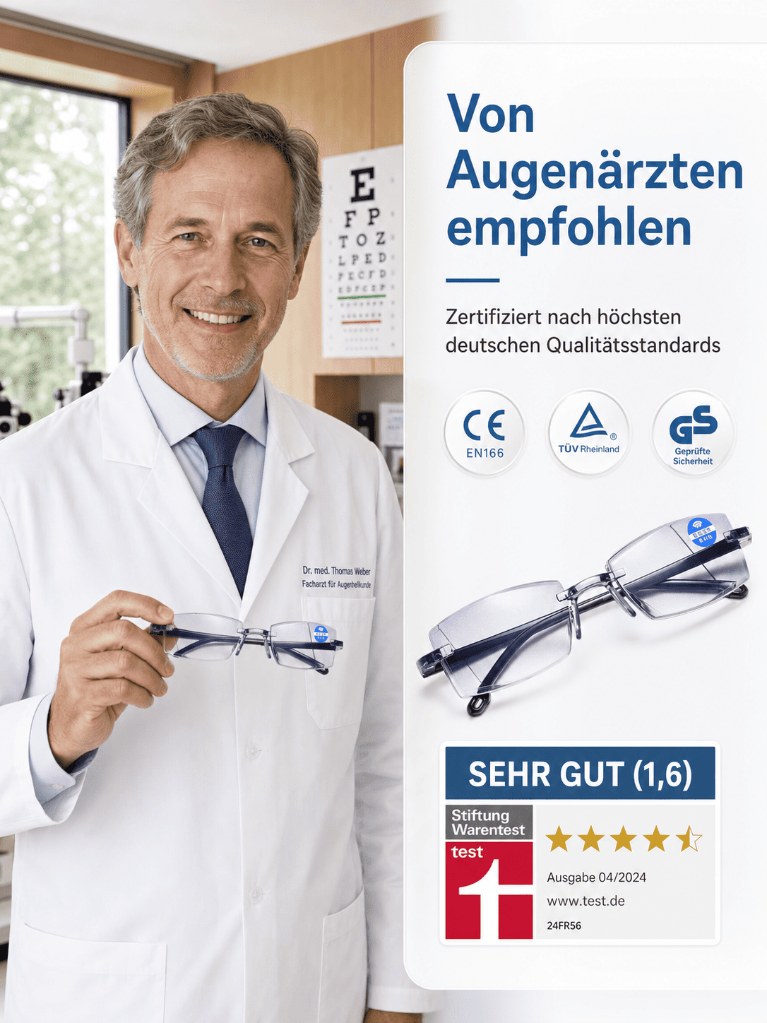 Zoom-Lesebrille/100-700 Grad/Lesebrille mit Autofokus/geeignet für Nah- und Fernsicht