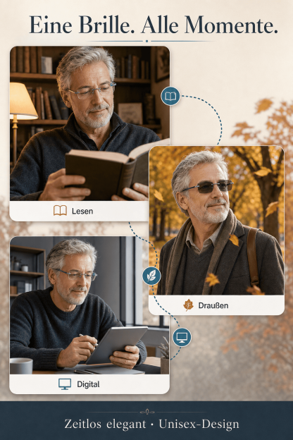 Zoom-Lesebrille/100-700 Grad/Lesebrille mit Autofokus/geeignet für Nah- und Fernsicht