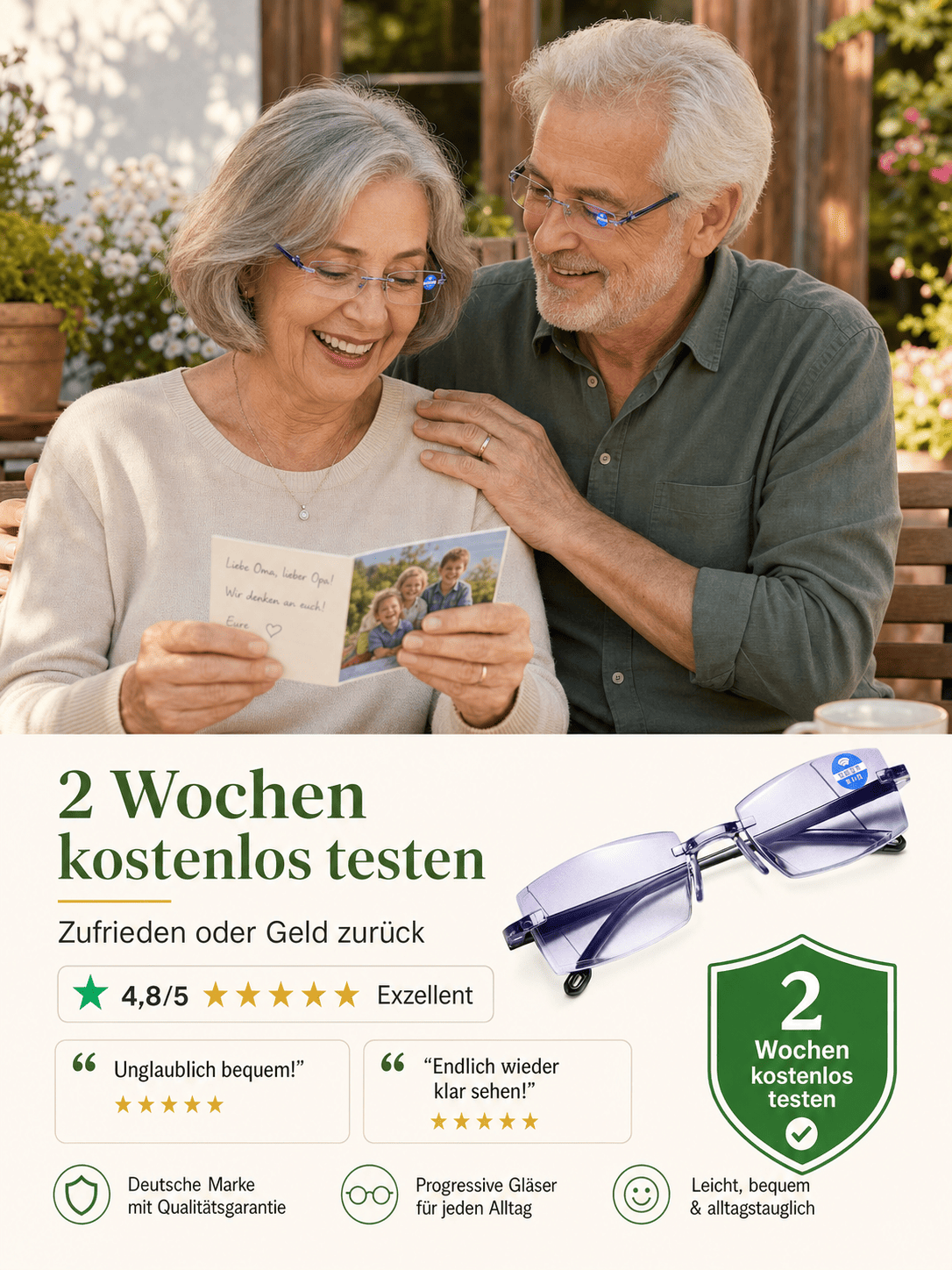Zoom-Lesebrille/100-700 Grad/Lesebrille mit Autofokus/geeignet für Nah- und Fernsicht
