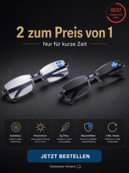 Zoom-Lesebrille/100-700 Grad/Lesebrille mit Autofokus/geeignet für Nah- und Fernsicht