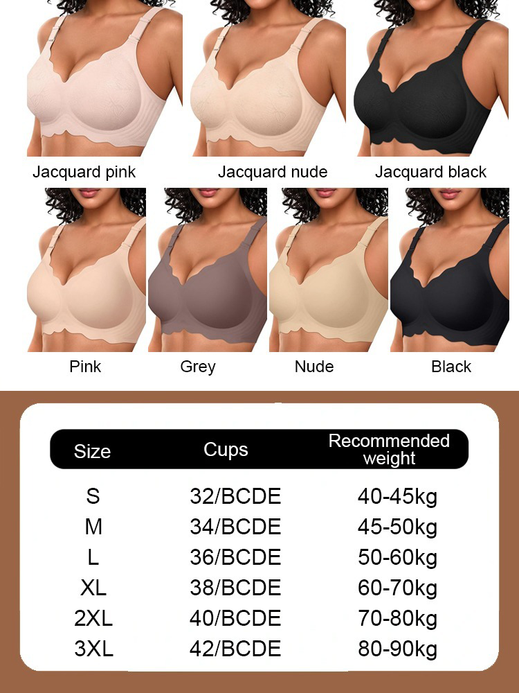 Women's wireless seamless bras
