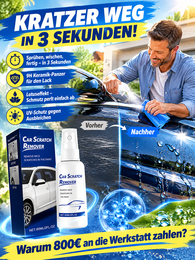 DEKRA-geprüftes Kratzer-Entferner Spray: Machen Sie Kratzer unsichtbar – wie ein Profi