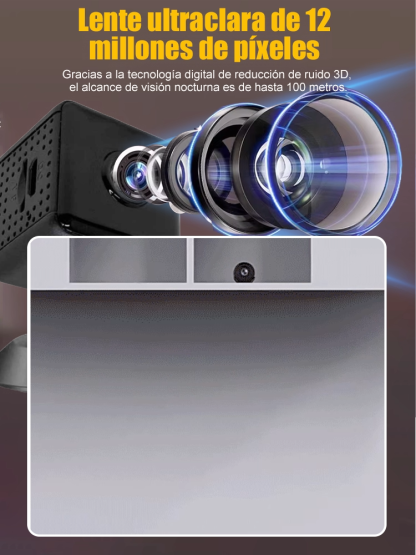 Cámara de Vigilancia Inteligente con Batería de 5 Años: Instálala Donde Quieras sin Taladros