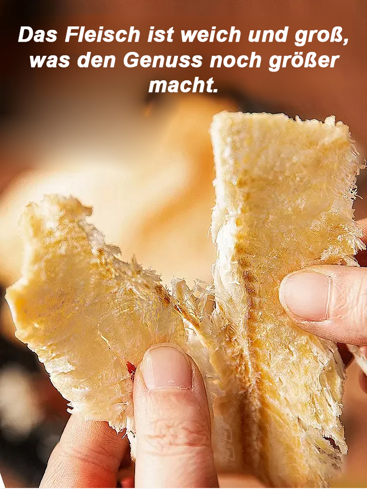 Zerreißbare, verzehrfertige Dorschfilets