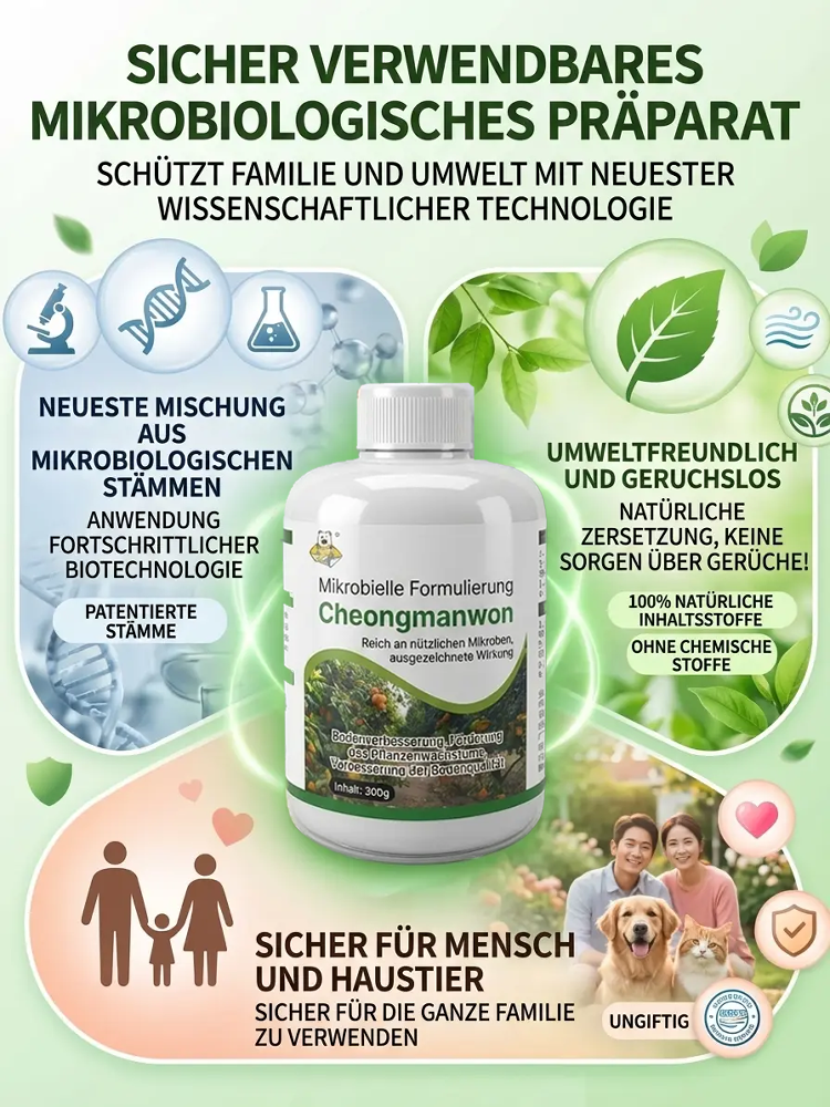 Spezielles Mittel zur Reinigung von Obstbaumplantagen