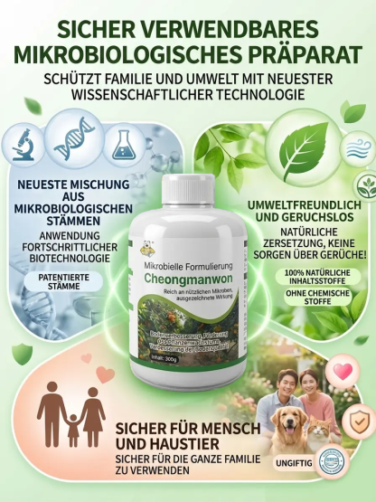 Spezielles Mittel zur Reinigung von Obstbaumplantagen
