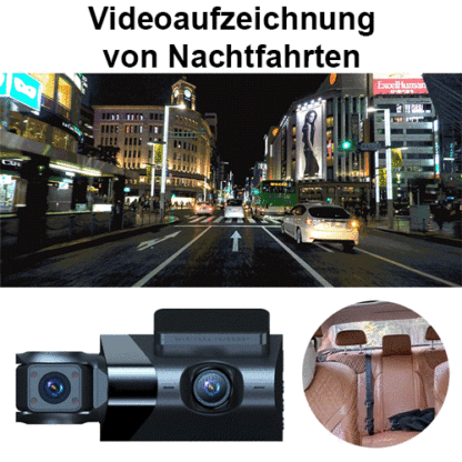 HD-Wifi-Auto-Recorder mit drei Aufzeichnungen