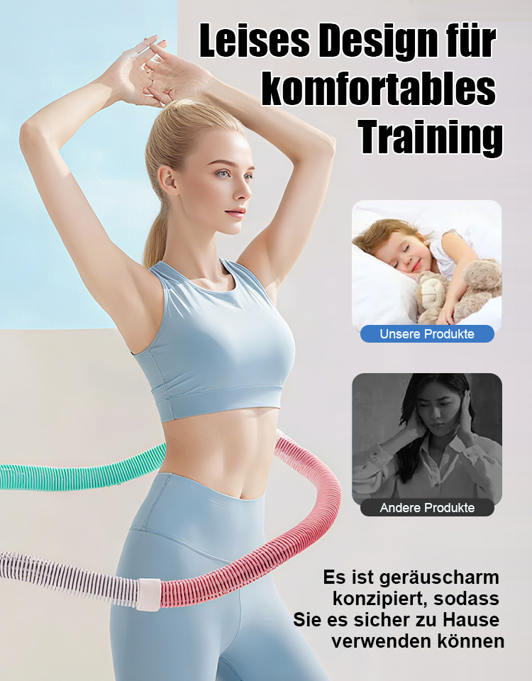 【Einfach abnehmen】Weicher Hula-Hoop-Reifen als Abnehm-Wunderwaffe