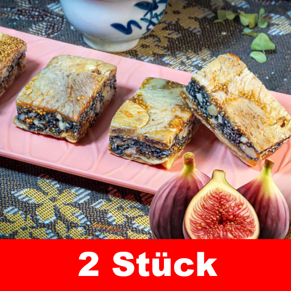 Schwarzer Sesam-Cranberry-Geschmack Feigenkuchen
