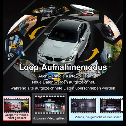 HD-Wifi-Auto-Recorder mit drei Aufzeichnungen