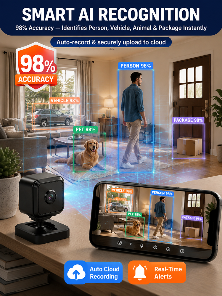 [Remote Voice Alerts for Visitors] Cube Smart CCTV Camera