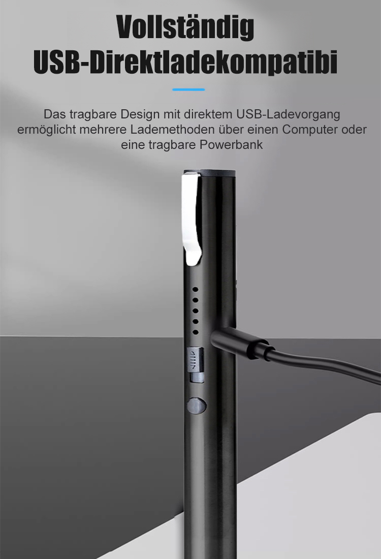 Deutsche Sicherheitsfirma Kugelschreiber-Taschenlampe