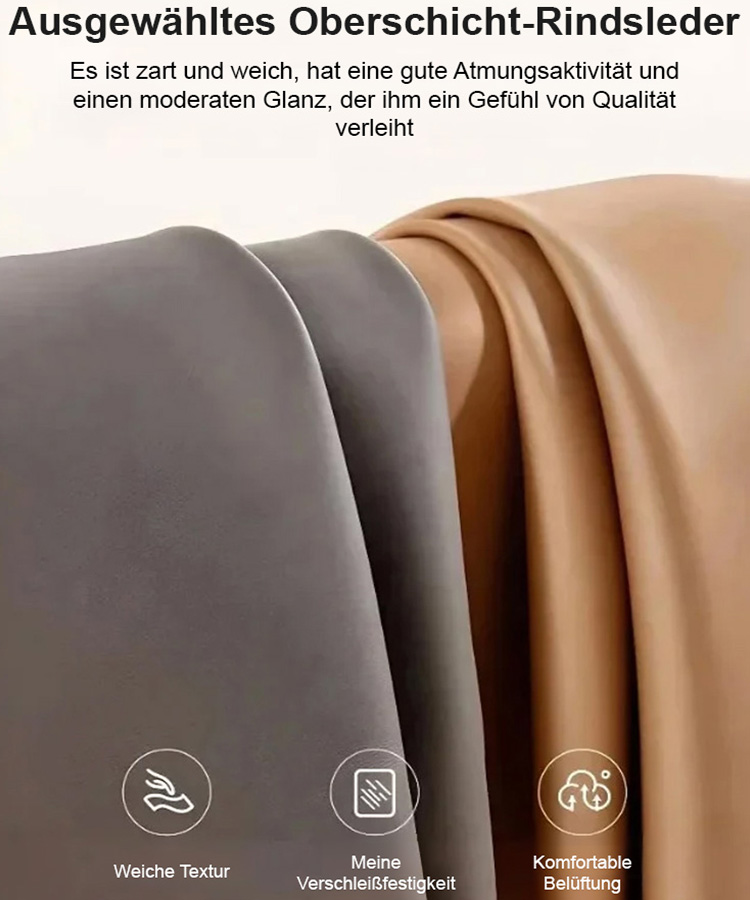 Weiche Ledermetall-Quadratkappe flacher Absatz Pumps für Damen