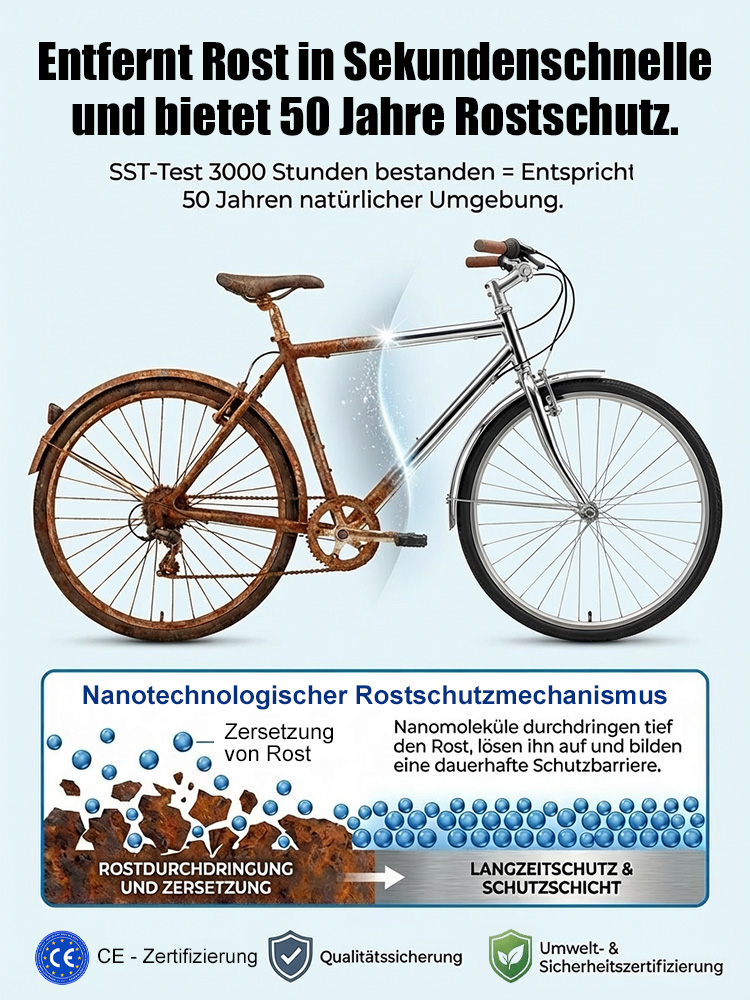 [Schnelle Rostentfernung] Leistungsstarker Stahlrostentferner