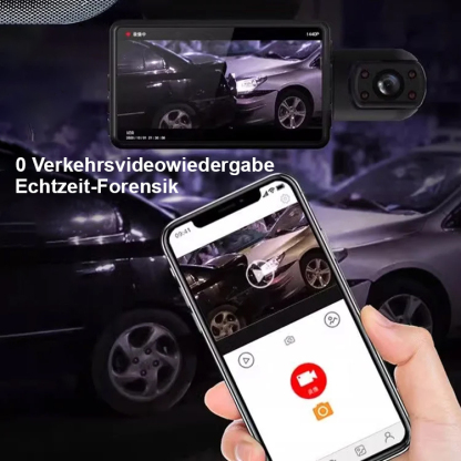 HD-Wifi-Auto-Recorder mit drei Aufzeichnungen