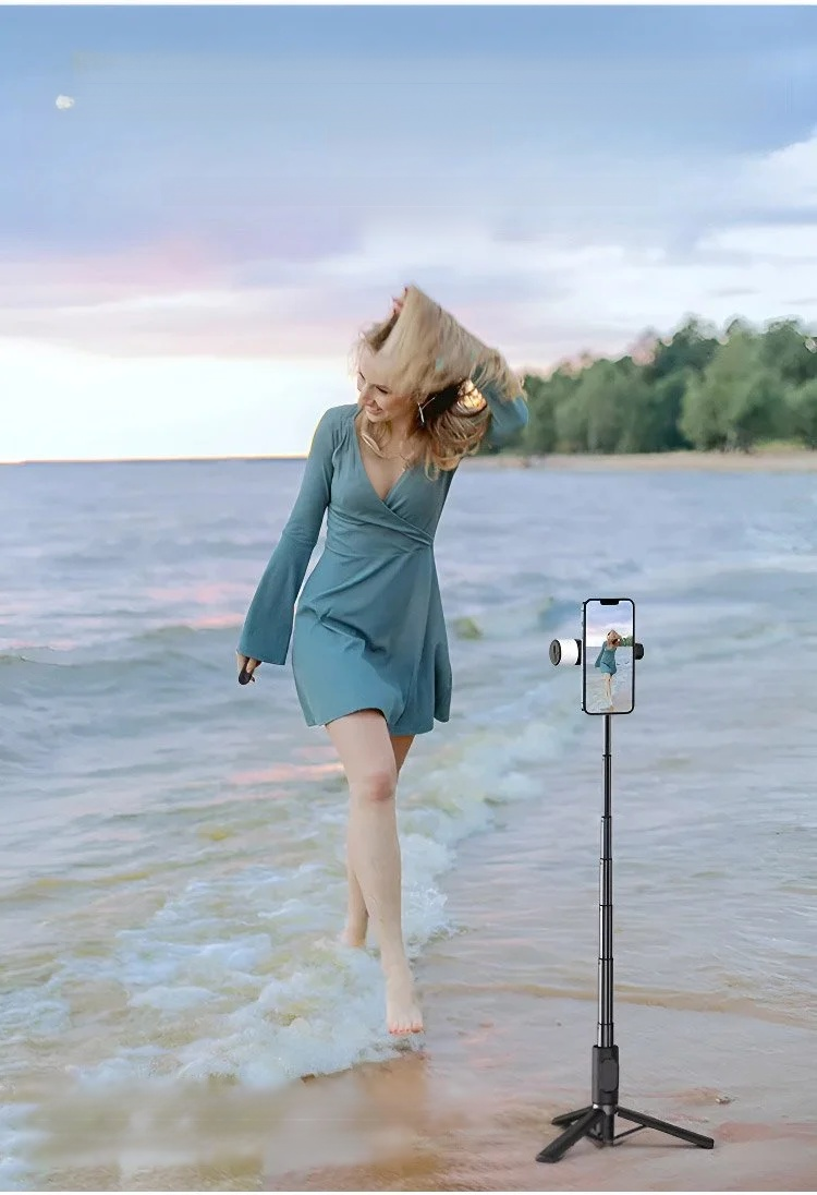 Palm przenośny selfie stick z Bluetooth – widok produktu